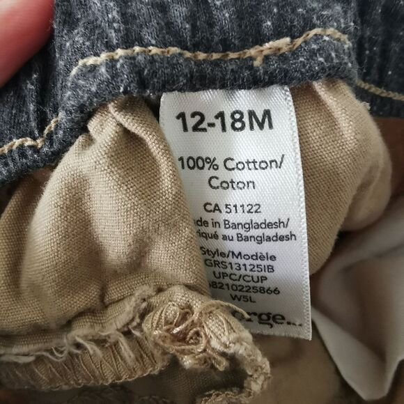 5/$10 George boys khaki shorts size 12-18 m - Picture 4 of 4